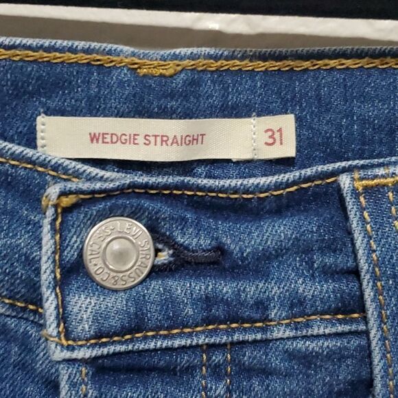 Levi's Wedgie Straight Jeans Size 31 - Picture 5 of 9